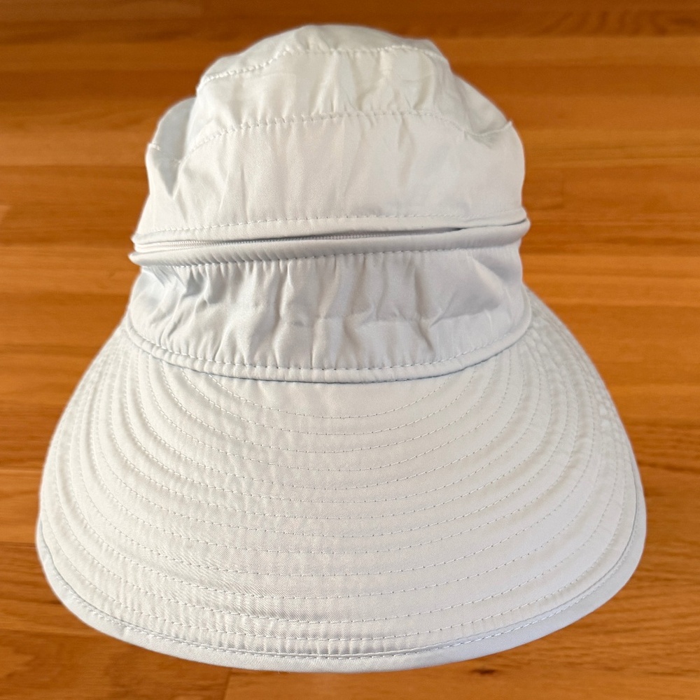 Simplicity Wide Brim UV Protection 2 in 1 Removable Visor Hat Womens Blue - Picture 2 of 15